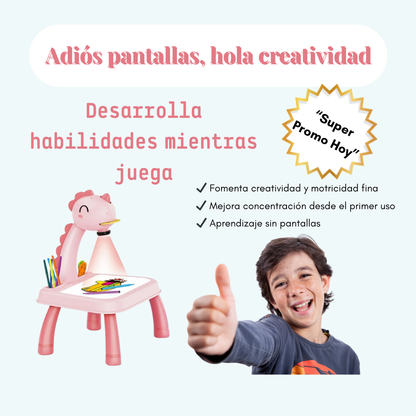Escritorio Mágico Unicornio Rosa – Aprende, Dibuja y Juega Sin Pantallas
